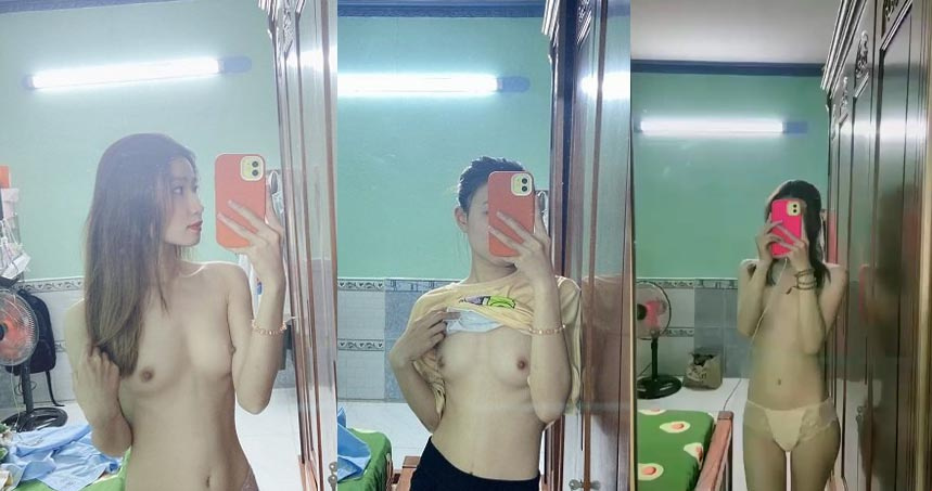 Beautiful Hong Phan filmed herself sending it to her boyfriend